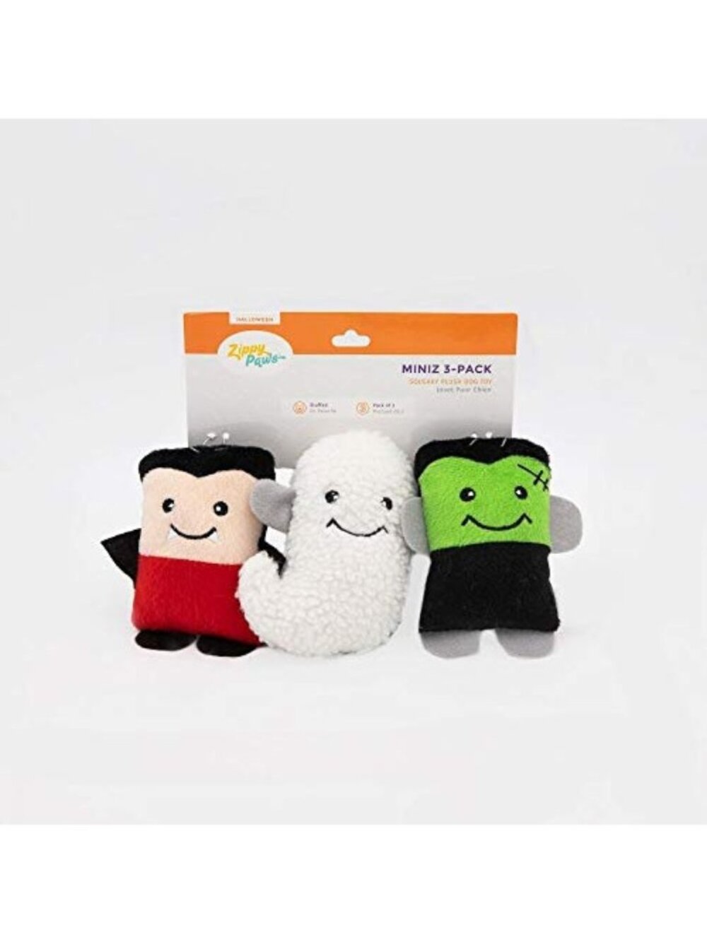 Zippy Paws Halloween Miniz Monsters 3Pk
